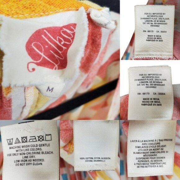 Anthropologie Womens Lilka Womens Painters Palette Side Cutout Dress Size M - Picture 8 of 8